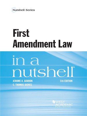 cover image of First Amendment Law in a Nutshell